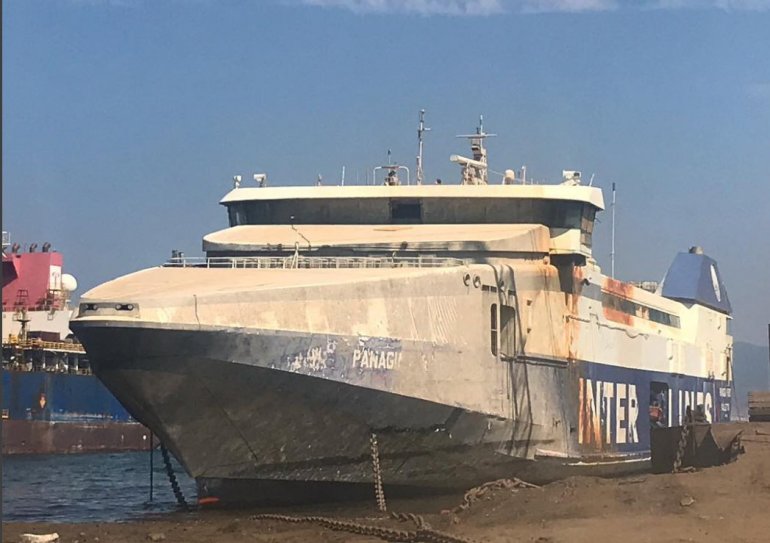 Στην Τουρκία για διάλυση το «Παναγία Πάρου» [φωτο]