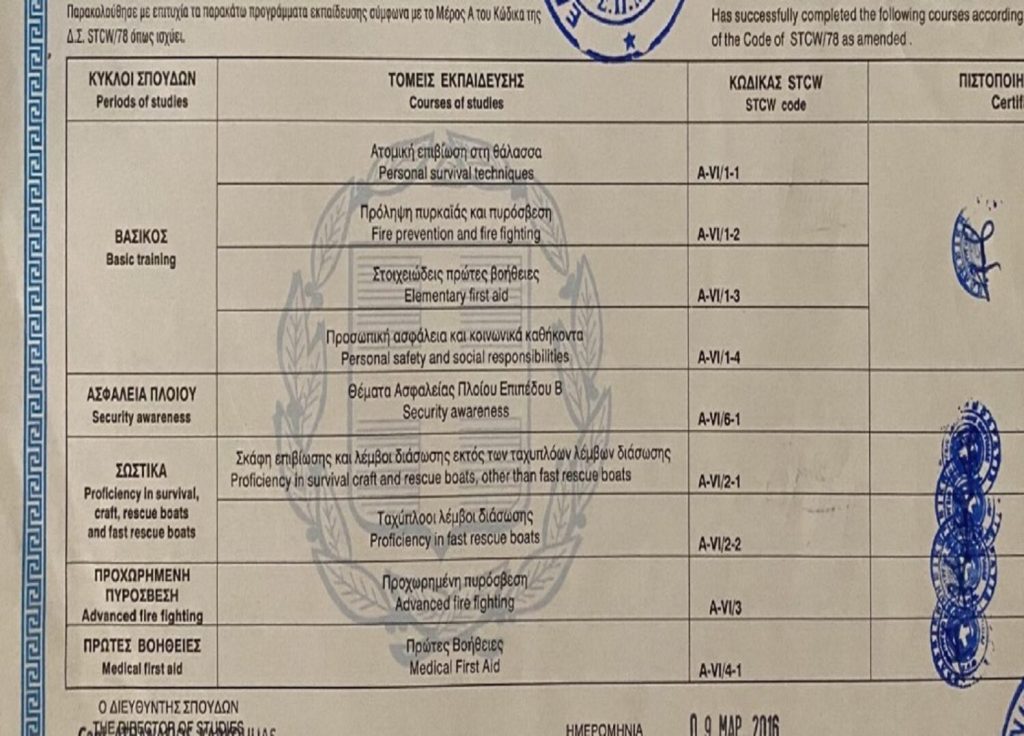Νέα παράταση ισχύος αποδεικτικών ναυτικής ικανότητας, πιστοποιητικών επάρκειας και πιστοποιητικών επικύρωσης