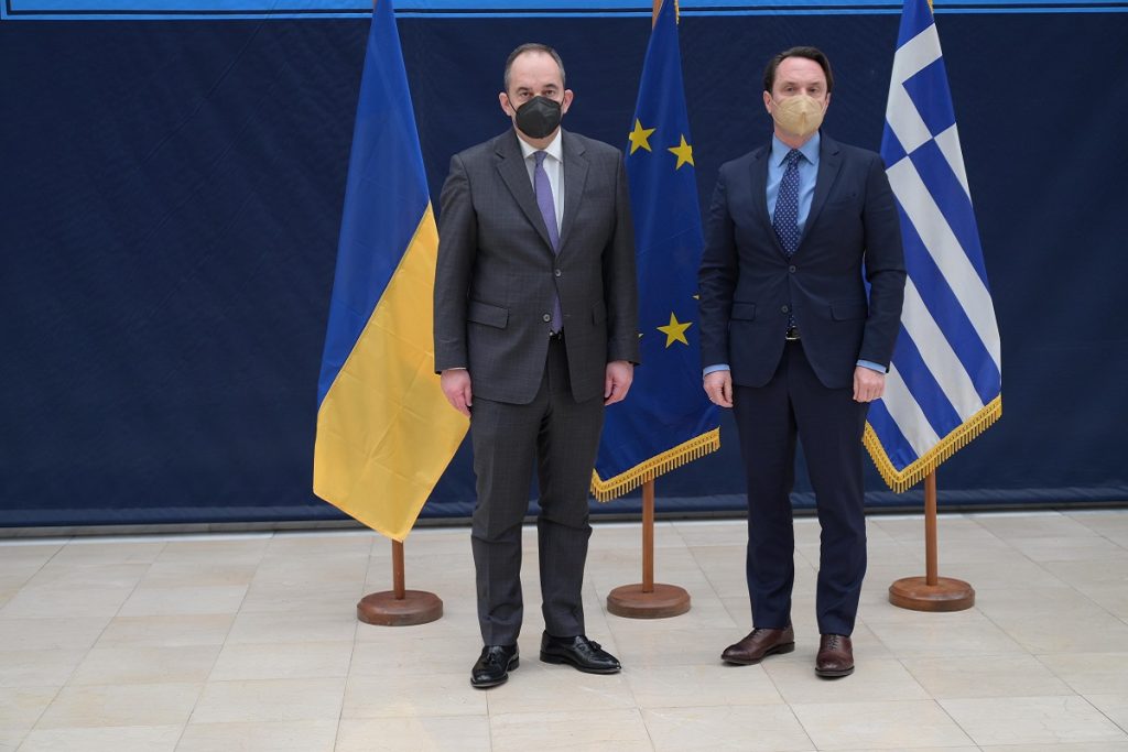 Συνάντηση ΥΝΑΝΠ Γ. Πλακιωτάκη με τον Πρέσβη της Ουκρανίας στην Ελλάδα κ.Sergii Shutenko
