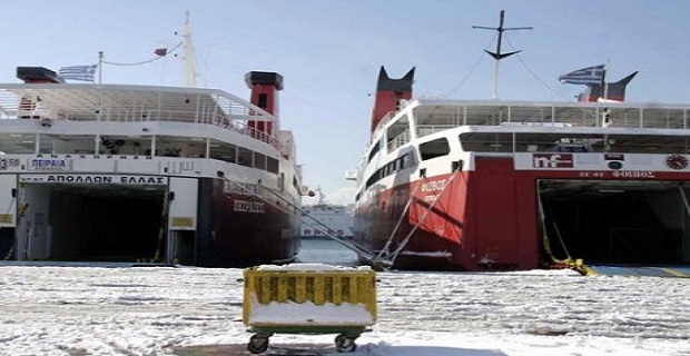 ΠΕΝΕΝ: Άμεση απαγόρευση των εξωτερικών εργασιών στα πλοία λόγω ψύχους