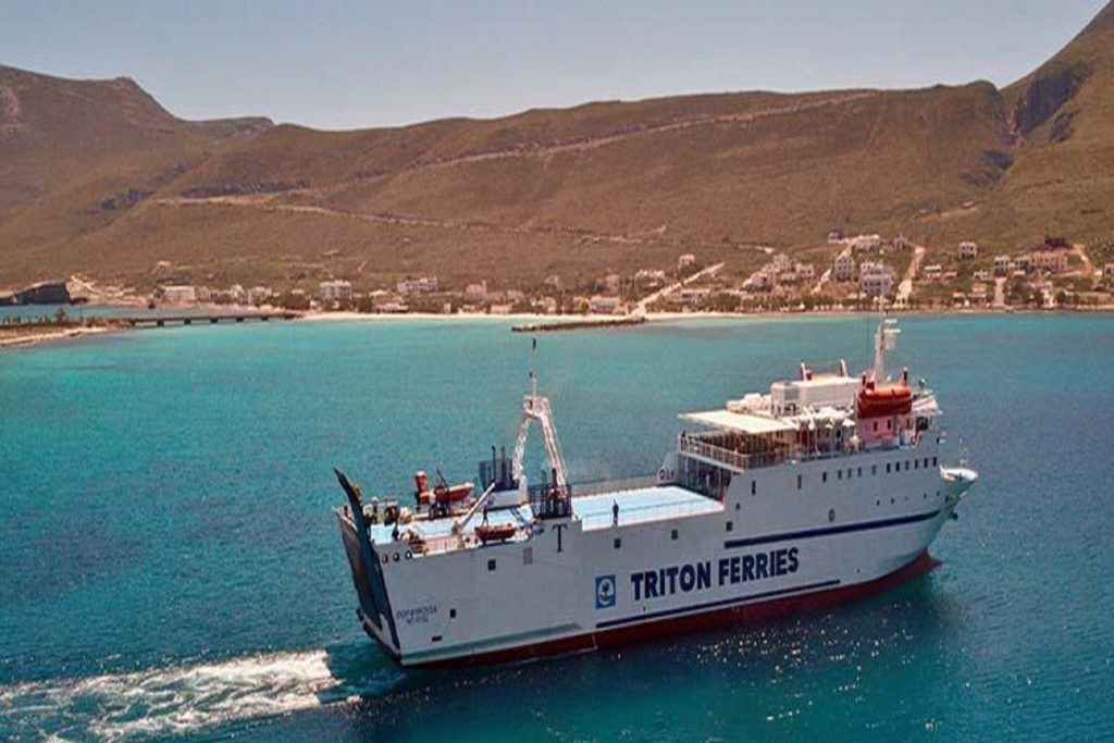 Απώλεια καταπέλτη Ε/Γ - Ο/Γ πλοίου στη Νεάπολη Βοιών