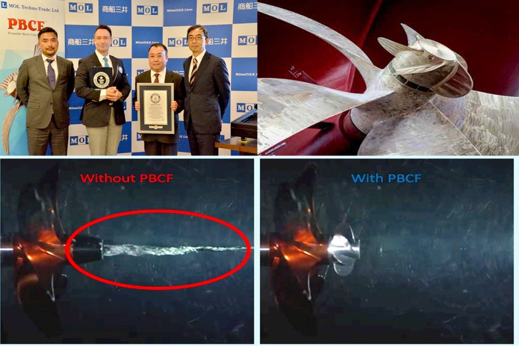 Παγκόσμιο ρεκόρ Γκίνες για την προπέλα Propeller Boss Cap Fins της MOL