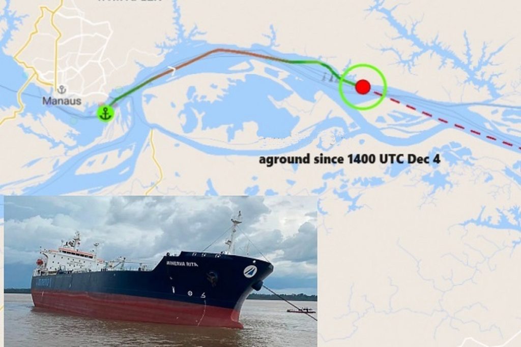 Ελληνικό δεξαμενόπλοιο προσάραξε στον Αμαζόνιο