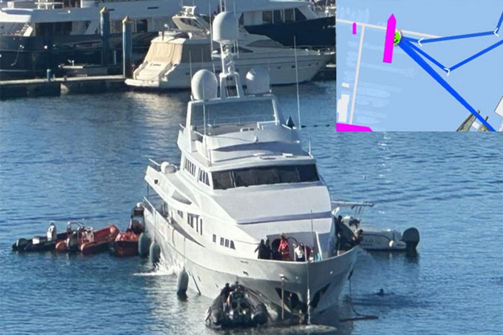Ένα από τα πιο πολυτελή γιοτ στην Ισπανία πραγματοποίησε εκούσια προσάραξη για να μην βυθιστεί