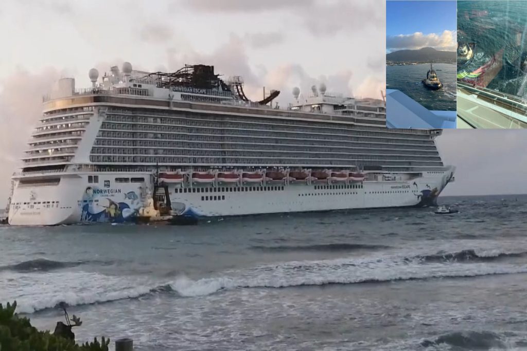 Το κρουαζιερόπλοιο Norwegian Escape με 3,223 επιβάτες προσάραξε στην Δομινικανή Δημοκρατία (ΒΙΝΤΕΟ)