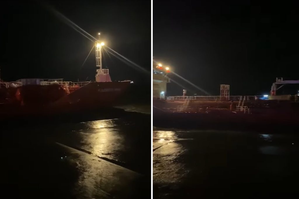 Τάνκερ παρασύρθηκε και προσάραξε στην Κωνσταντινούπολη (Video)