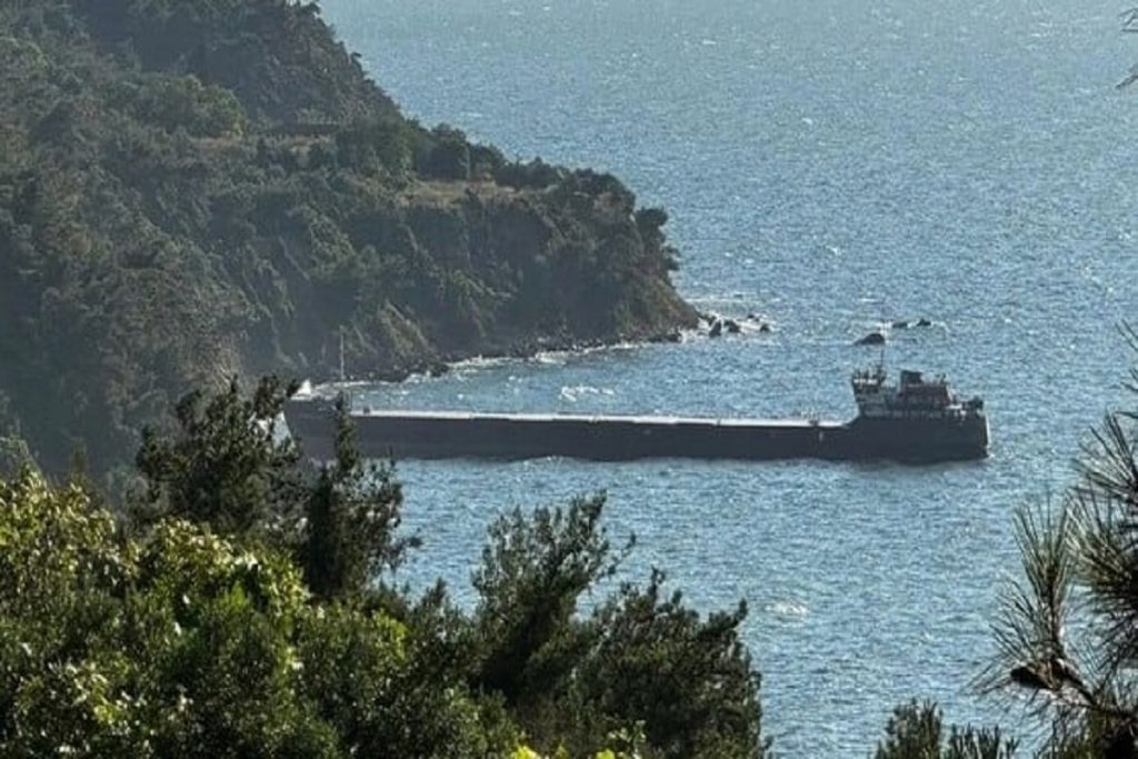 Τουρκικό φορτηγό πλοίο προσάραξε 6 μέτρα από την στεριά, όταν ο ανθυποπλοίαρχος αποκοιμήθηκε!