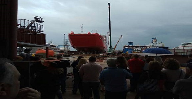 Εντυπωσιακή η τελετή καθέλκυσης του νεότευκτου πλοίου ΠΡΩΤΟΠΟΡΟΣ ΧΙΙΙ στο Πέραμα