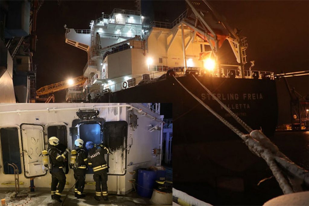 Η δήλωση της πλοιοκτήτριας εταιρείας για την πυρκαγιά του φορτηγού πλοίου στην Εσθονία