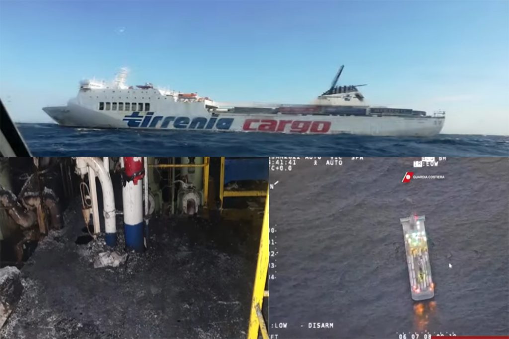 Βίντεο: Πυρκαγιά σε πλοίο ferry στην Ιταλία