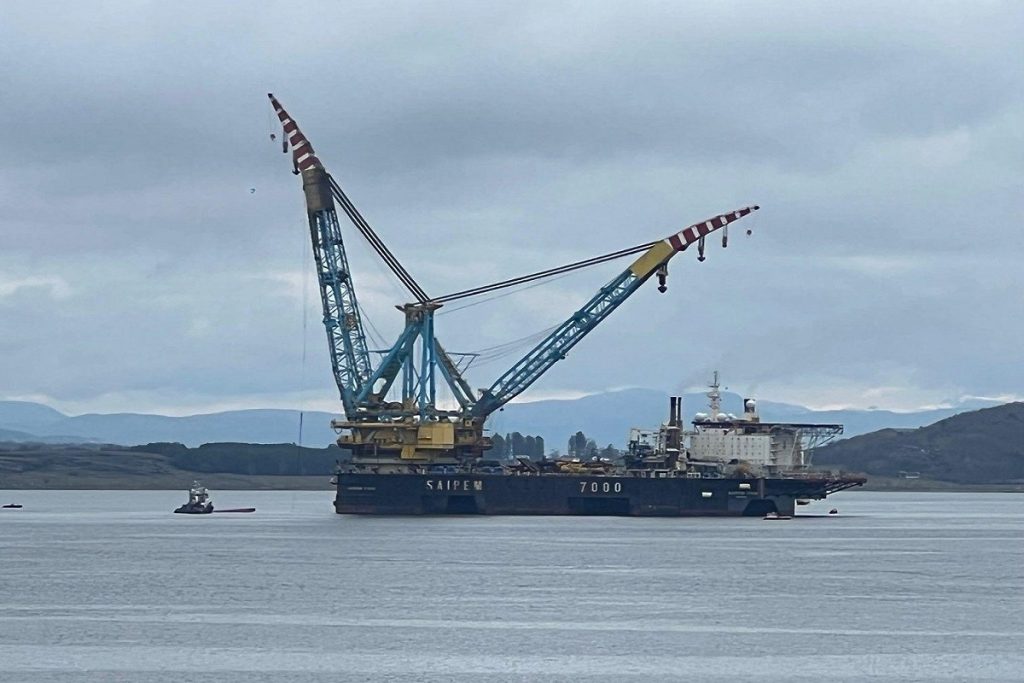 Βίντεο δείχνει το ατύχημα που είχε το γερανοφόρο πλοίο βαρέος ανύψωσης Saipem 7000