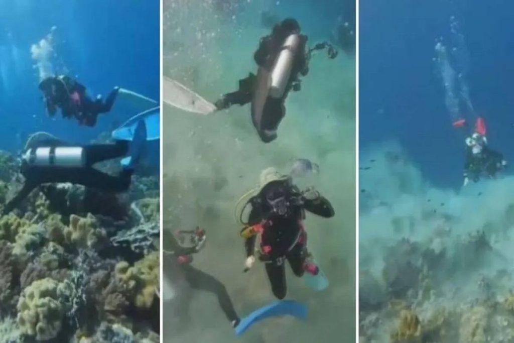 Εντυπωσιακό βίντεο - Πώς είναι να σε βρίσκει σεισμός 7,2 ρίχτερ στο βυθό της θάλασσας