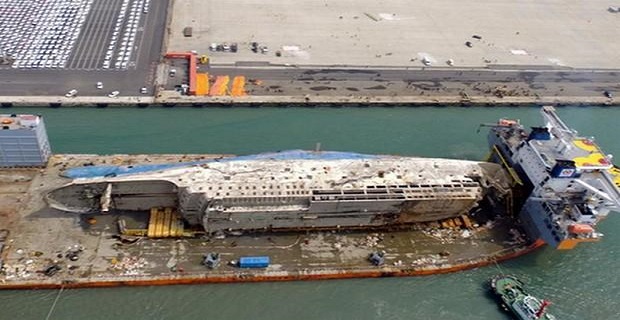 Ολοκληρώθηκε η ανάσυρση του Sewol Ολοκληρώθηκε η ανάσυρση του Sewol