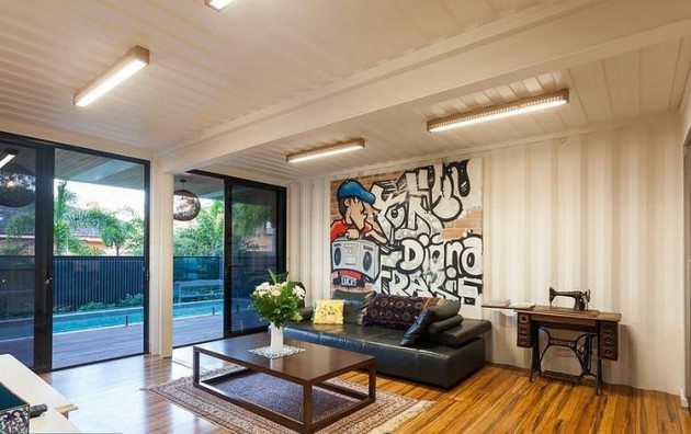 Ένα μικρό καθιστικό είναι ο ιδανικός χώρος ακόμα και για γκράφιτι! 