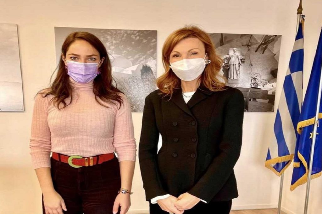 Συνάντηση της Δ. Μιχαηλίδου με την Μ. Τραυλού για θέματα κοινωνικής αλληλεγγύης