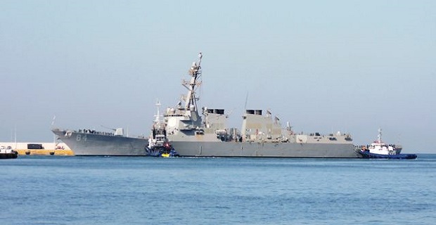 Το αντιτορπιλικό USS Bulkeley στο λιμάνι του Πειραιά [βίντεο]