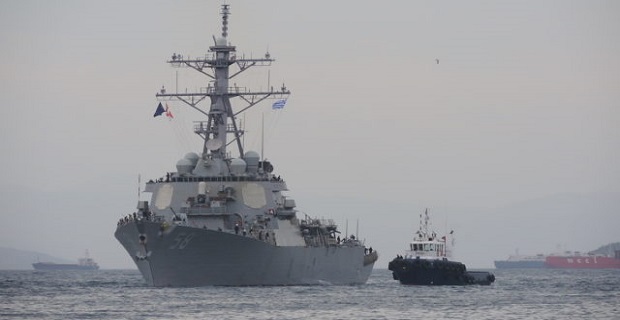 Το αντιτορπιλικό USS Laboon στο λιμάνι του Πειραιά [βίντεο]