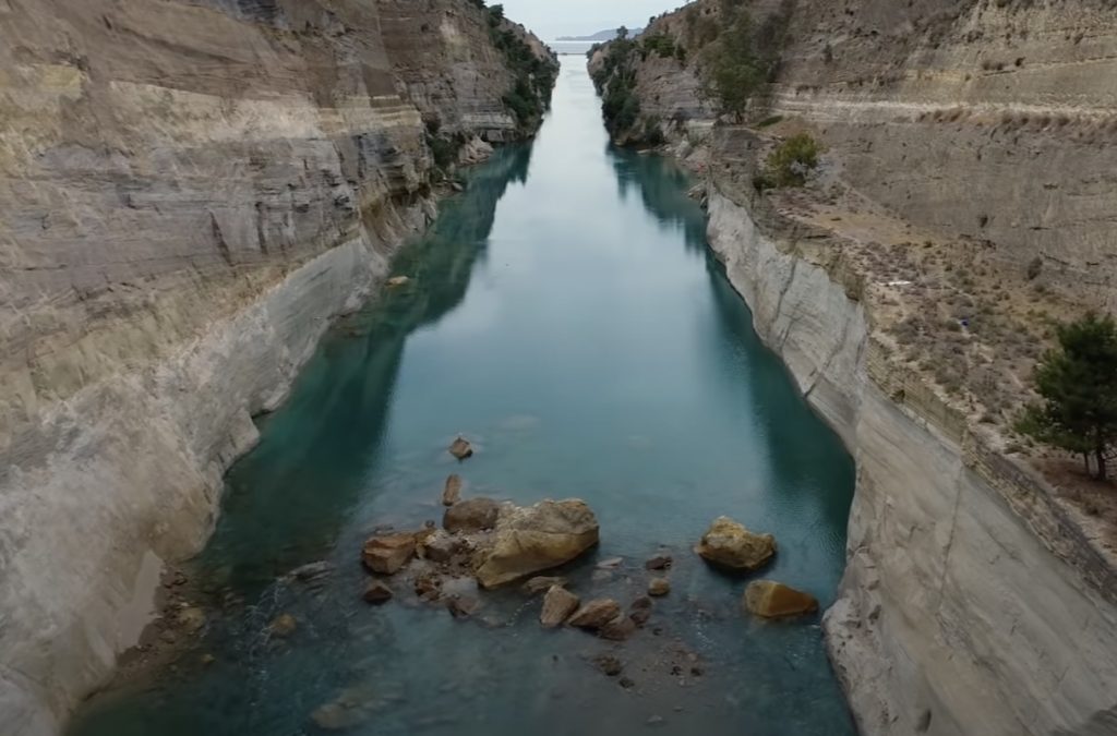 Διώρυγα Κορίνθου: Νέες κατολισθήσεις, νέα προβλήματα στη διάνοιξη της (Video)