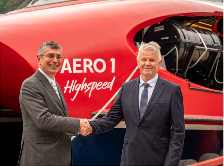 Η Attica Group παρέλαβε το νεότευκτο catamaran Aero 1 Highspeed