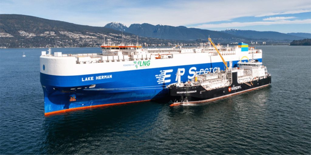 Πραγματοποιήθηκε ο πρώτος ανεφοδιασμός LNG από πλοίο σε πλοίο στη Δυτική ακτή
