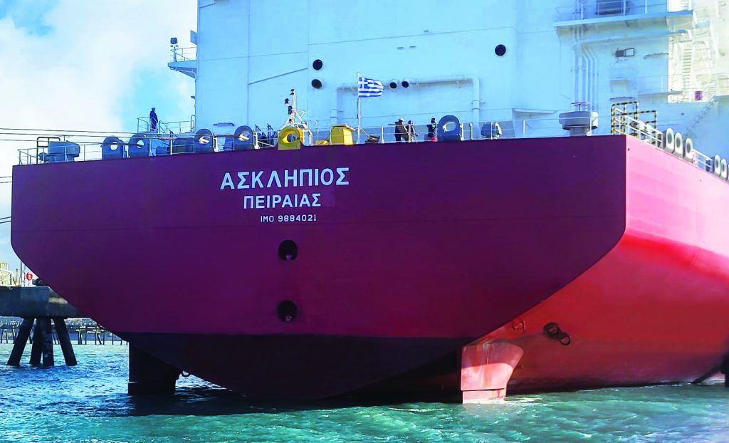 Το LNG/C «ΑΣΚΛΗΠΙΟΣ» της Capital ύψωσε την ελληνική σημαία