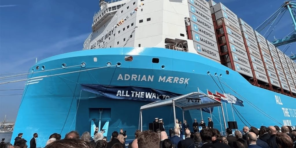 Η Maersk καλωσορίζει το νέο της «γίγαντα» με μια τελετή ονομασίας που πραγματοποιήθηκε στο Ρότερνταμ