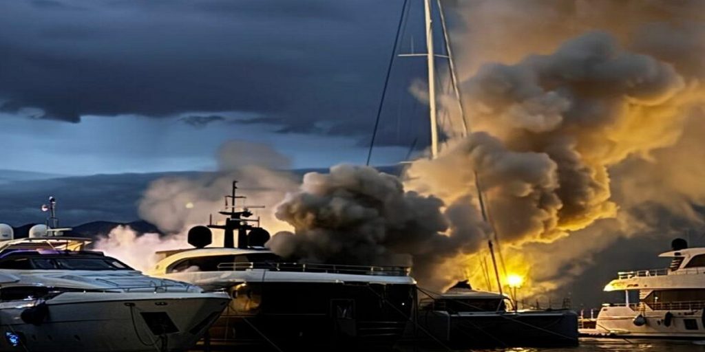 Ολοσχερώς κάηκε και βούλιαξε πολυτελές γιοτ αξίας 10,000,000 ευρώ! (video)