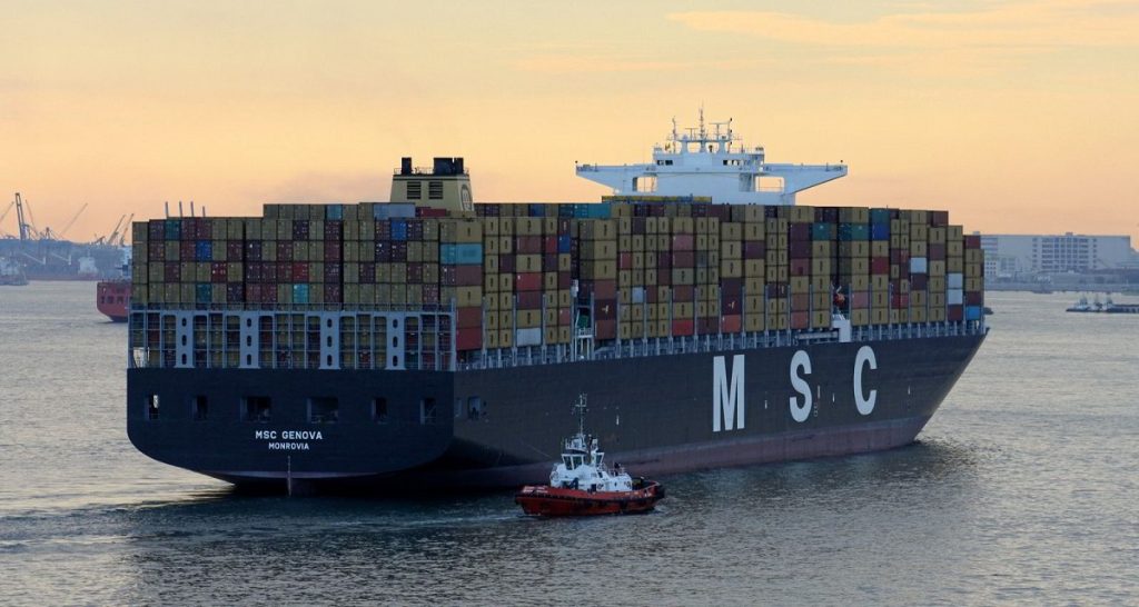 Πλοίο μεταφοράς εμπορευματοκιβωτίων της MSC – ενδεικτική εικόνα του μεγαλύτερου στόλου στον κόσμο
