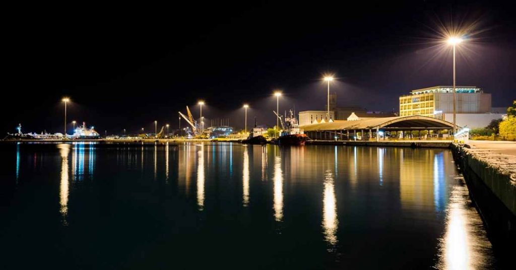 Άποψη από το λιμάνι της Πάτρας όπου σημειώθηκε ο θάνατος ναυτικού στην Πάτρα