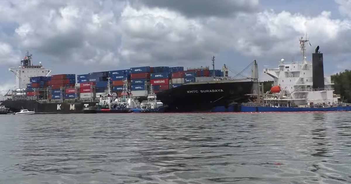 Σύγκρουση KMTC Surabaya και Glengyle στον ποταμό Long Tau