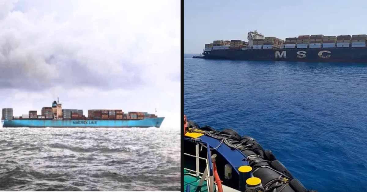 Σοβαρά ναυτικά ατυχήματα με πλοία Maersk και MSC σε εξέλιξη