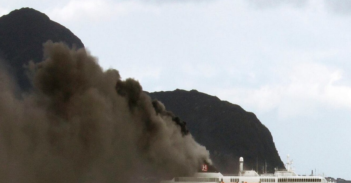 πυρκαγιά σε επιβατηγό πλοίο στη Νορβηγία