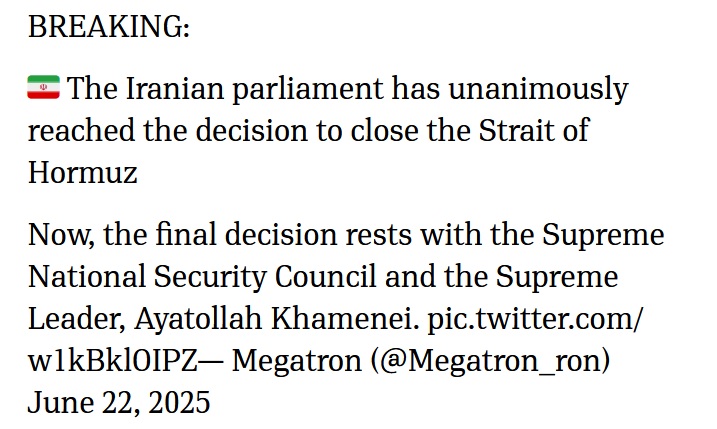Το Ιράν αποφάσισε το κλείσιμο των στενών του Ορμούζ!