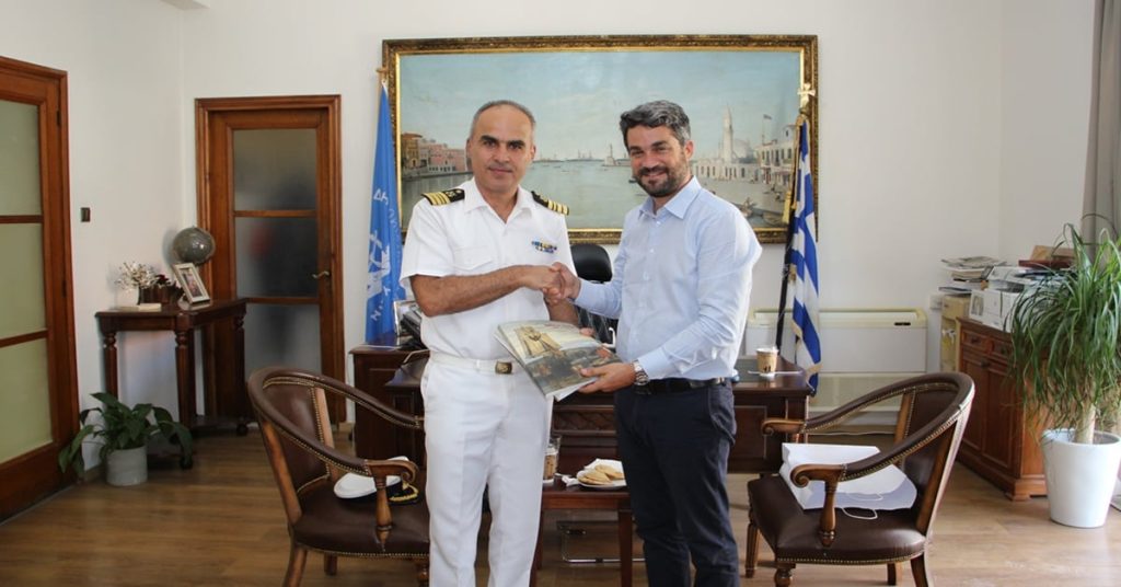 Τον νέο Διοικητή της ΑΕΝ Κρήτης υποδέχτηκε ο Δήμαρχος Χανίων