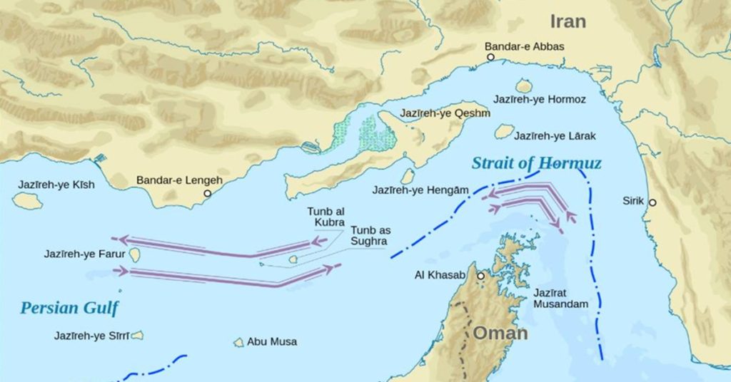 Στα ύδατα του Ομάν κινούνται πλέον τα πλοία που πλέουν στο στενό του Ορμούζ (χάρτης)