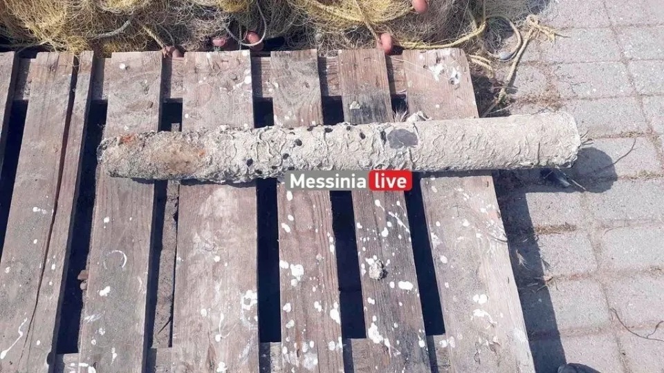  βρέθηκε οβίδα του Β' Παγκοσμίου Πολέμου στο λιμάνι της Καλαμάτας