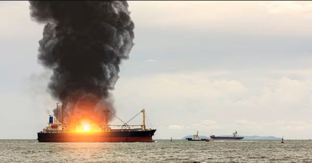 Νέα πυρκαγιά σε πλοίο μεταφοράς κοντέινερ!