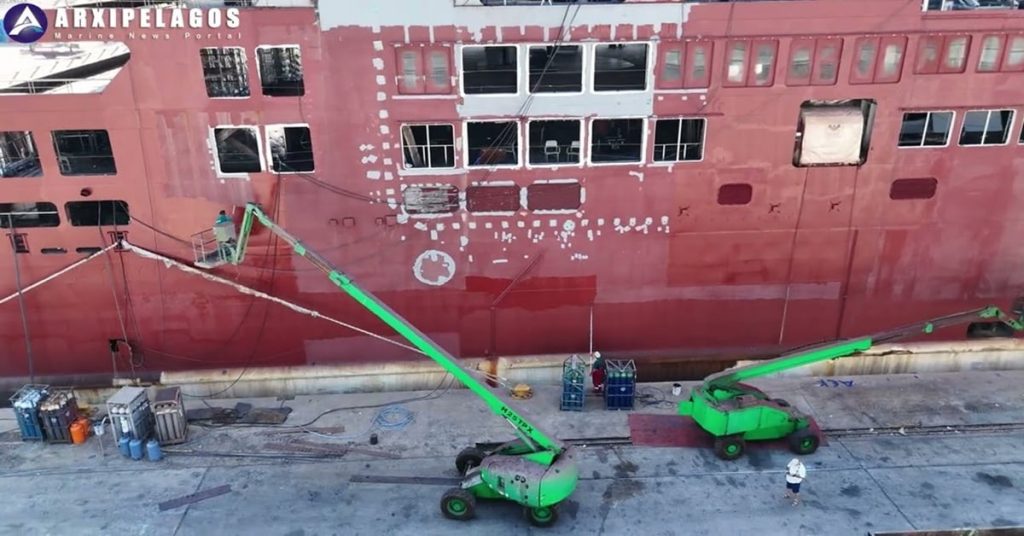 Συνεχίζονται με εντατικούς ρυθμούς οι εργασίες στο “Andros king” (video)