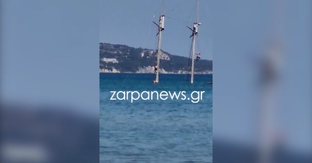 Χανιά: Επικίνδυνες βουτιές από βυθισμένο ιστιοφόρο - Βίντεο
