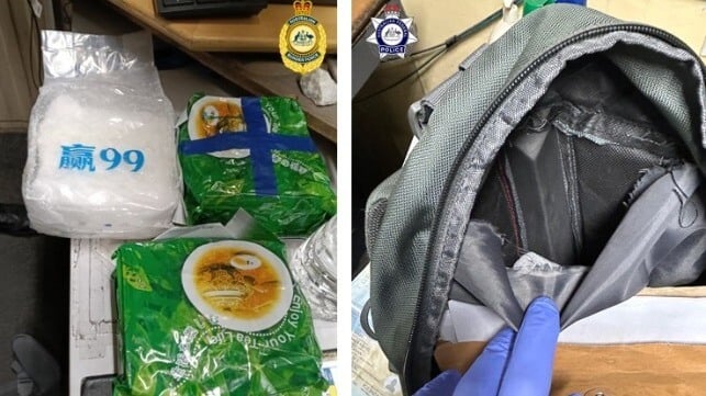 Σύλληψη ναυτικού για εμπόριο μεθαμφεταμίνης στην Αυστραλία