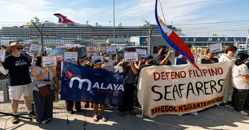 Φιλιππινέζοι ναυτικοί: Η «μηχανή» της οικονομίας που αρχίζει να τρίζει Οι Φιλιππινέζοι ναυτικοί αντιμετωπίζουν προβλήματα στις Η.Π.Α.