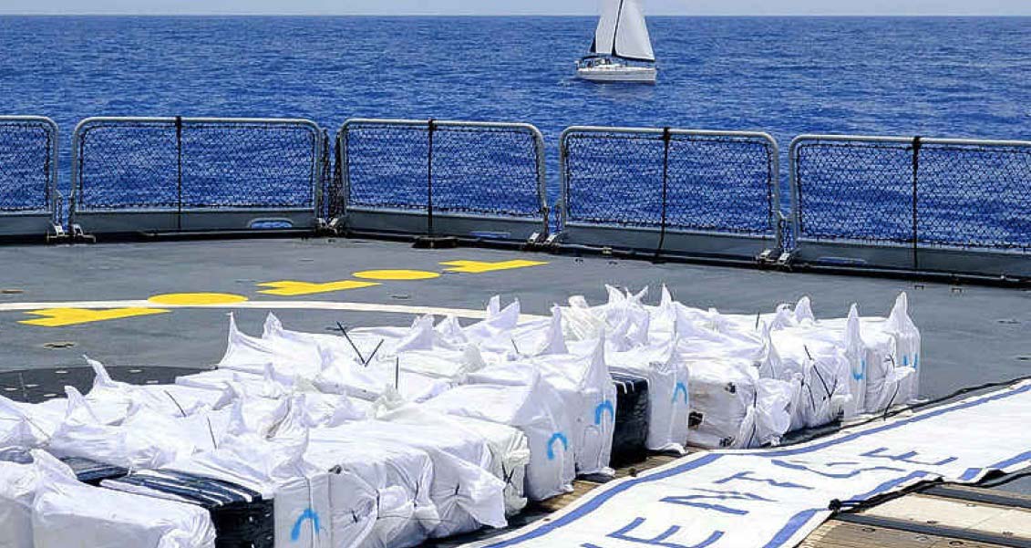 Εντοπίστηκε μεγάλη ποσότητα κοκαΐνης σε ελληνικό πλοίο στον Ατλαντικό