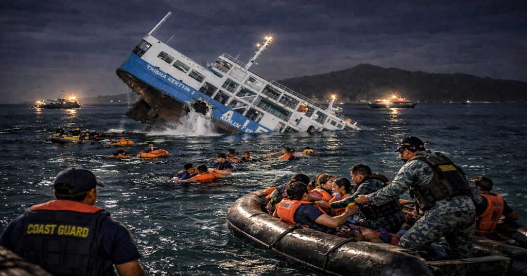 Επιβατηγό πλοίο με 332 επιβάτες ανατράπηκε στις Φιλιππίνες: Δεκάδες νεκροί και αγνοούμενοι