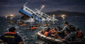 Επιβατηγό πλοίο με 332 επιβάτες ανατράπηκε στις Φιλιππίνες: Δεκάδες νεκροί και αγνοούμενοι