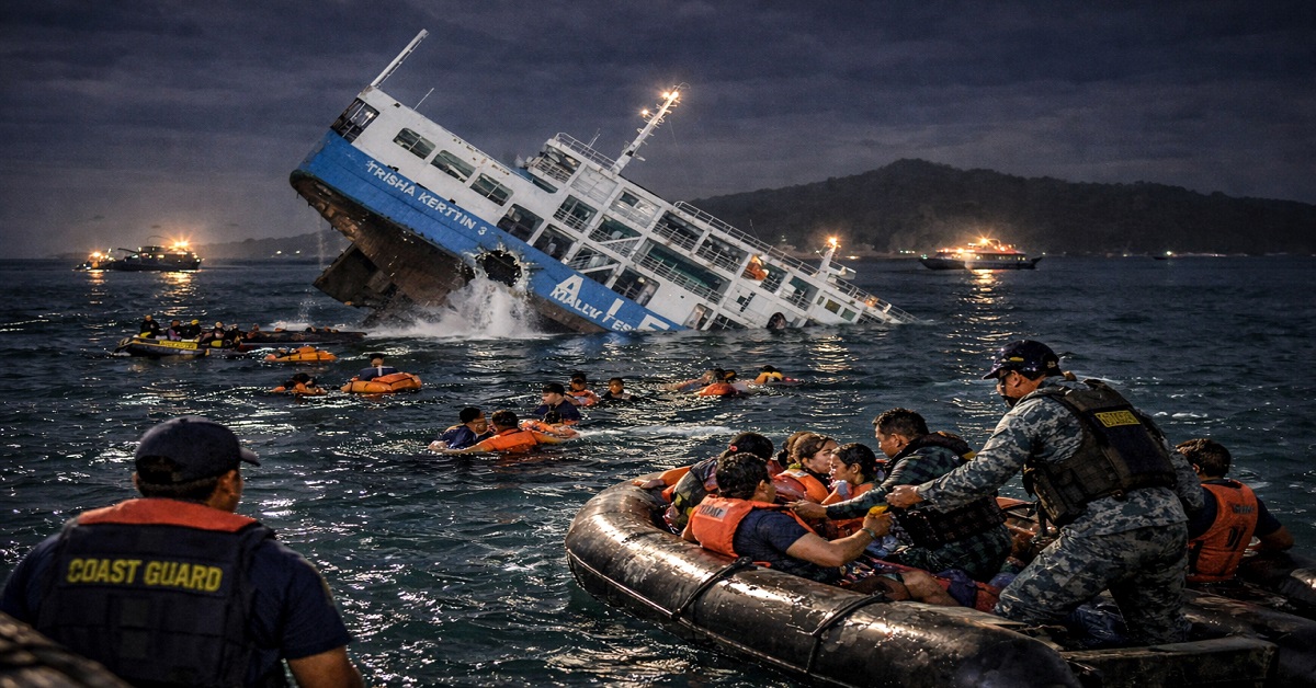 Επιβατηγό πλοίο με 332 επιβάτες ανατράπηκε στις Φιλιππίνες: Δεκάδες νεκροί και αγνοούμενοι