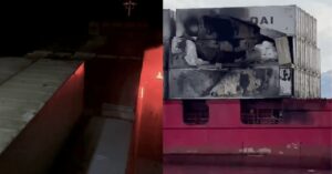 Άρον άρον κατέπλευσε στη Σαμψούντα πλοίο μεταφοράς κοντέινερ που δέχτηκε επίθεση από drone