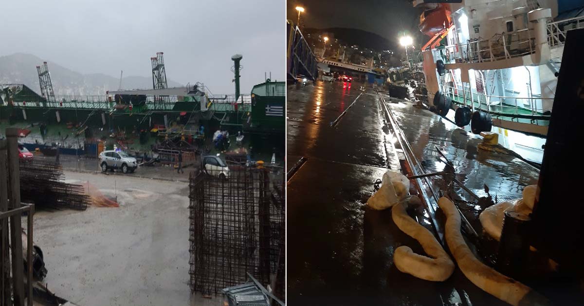 Δεξαμενόπλοιο κινδύνευσε να βυθιστεί στη ζώνη του Περάματος!