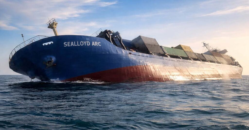 Πλοίο μεταφοράς κοντέινερ βυθίστηκε στα ανοικτά του Πουκέτ