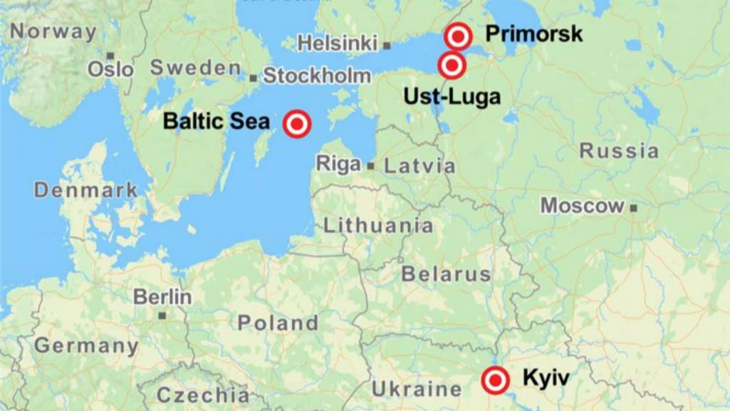 Σφυροκόπημα σε ρωσικά λιμάνια πετρελαίου στην Βαλτική