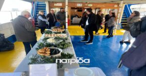 Τελέστηκε ο αγιασμός του επιβατηγού πλοίου «APOSTOLOS S» που συνδέει την Χίο με την Τουρκία